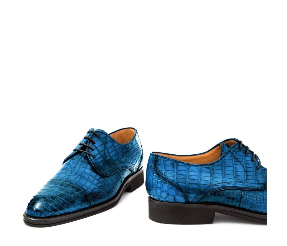 Pakerson DERBY FIRENZE ALLIGATORE AZZURRO BAY Vendite Flash