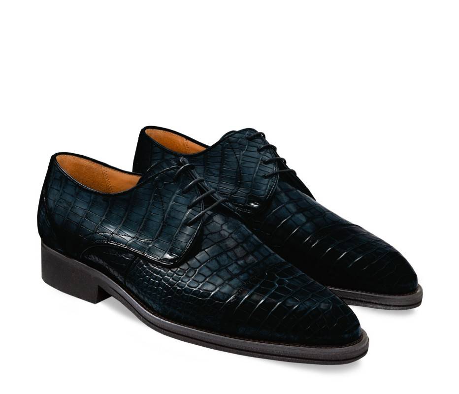 Pakerson DERBY FIRENZE ALLIGATORE BLU ISLAND Prezzo Ridotto