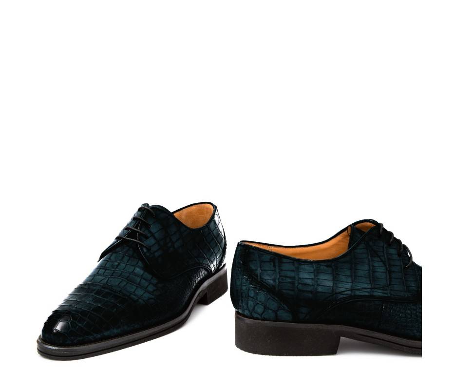Pakerson DERBY FIRENZE ALLIGATORE BLU ISLAND Prezzo Ridotto