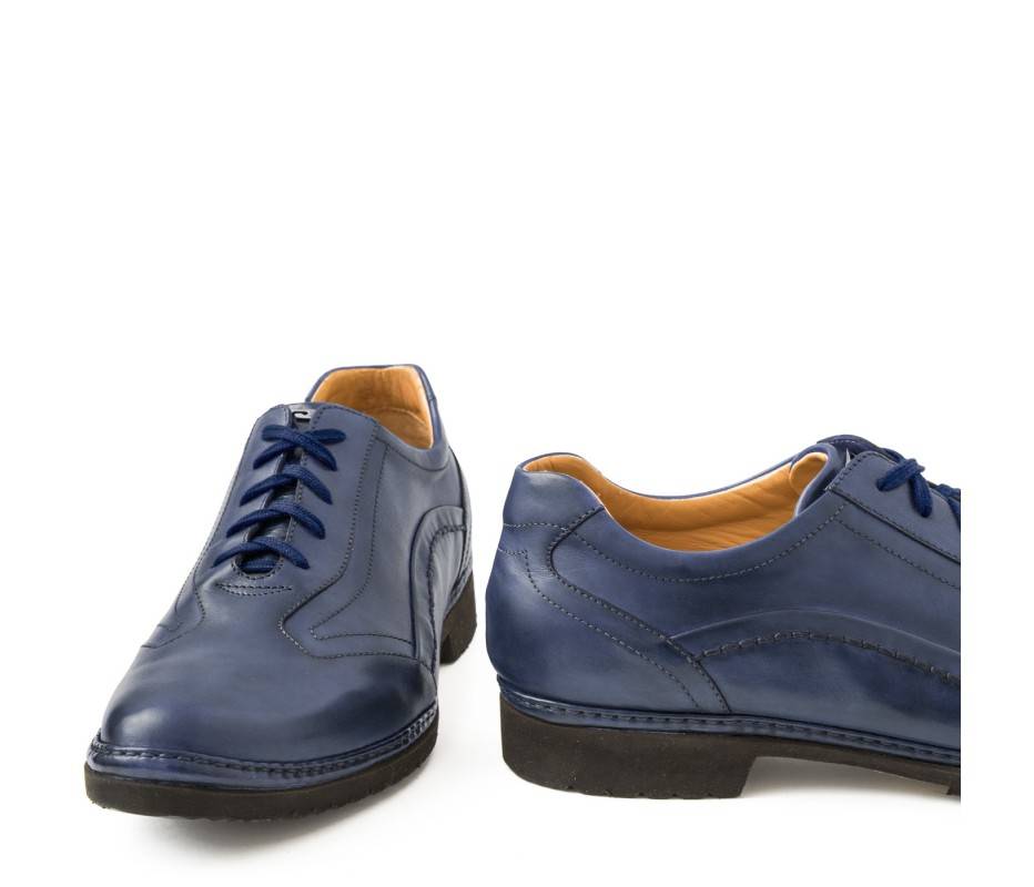 Pakerson DERBY PIENZA PELLE BLU NAVY Novità