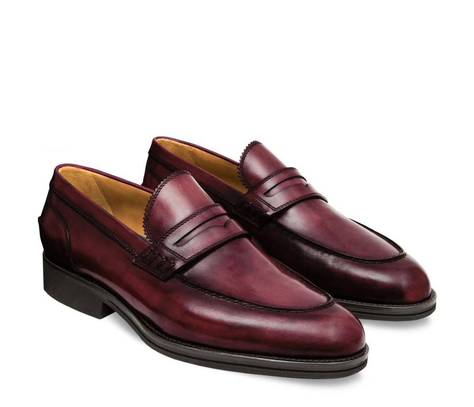 Pakerson MOCASSINO LUCCA PELLE BORDEAUX VINO In Vendita