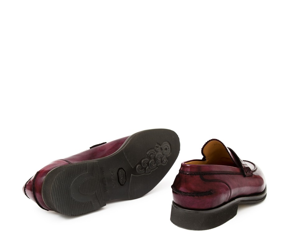 Pakerson MOCASSINO LUCCA PELLE BORDEAUX VINO In Vendita