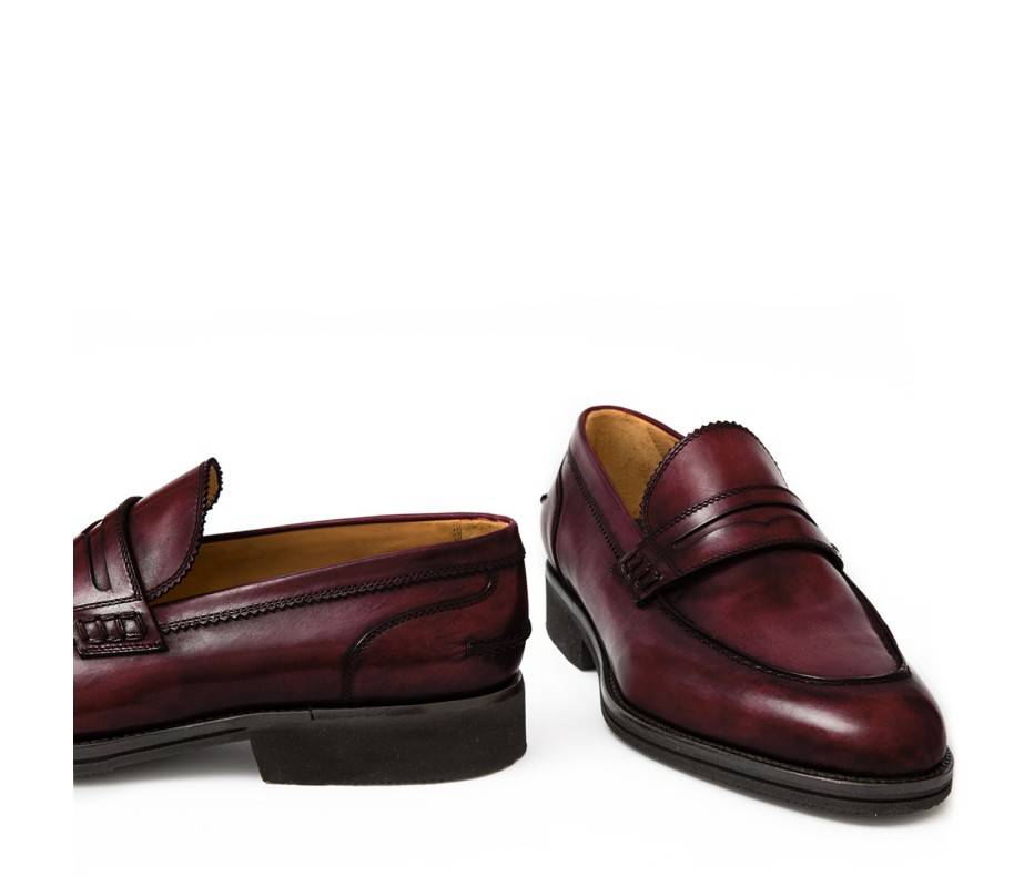 Pakerson MOCASSINO LUCCA PELLE BORDEAUX VINO In Vendita