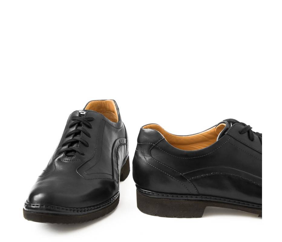 Pakerson DERBY PIENZA PELLE NERA Saldi