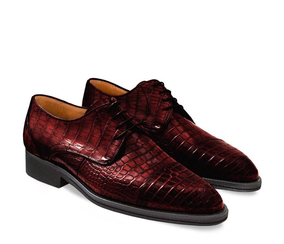 Pakerson DERBY FIRENZE ALLIGATORE BORDEAUX VINO Hotsell