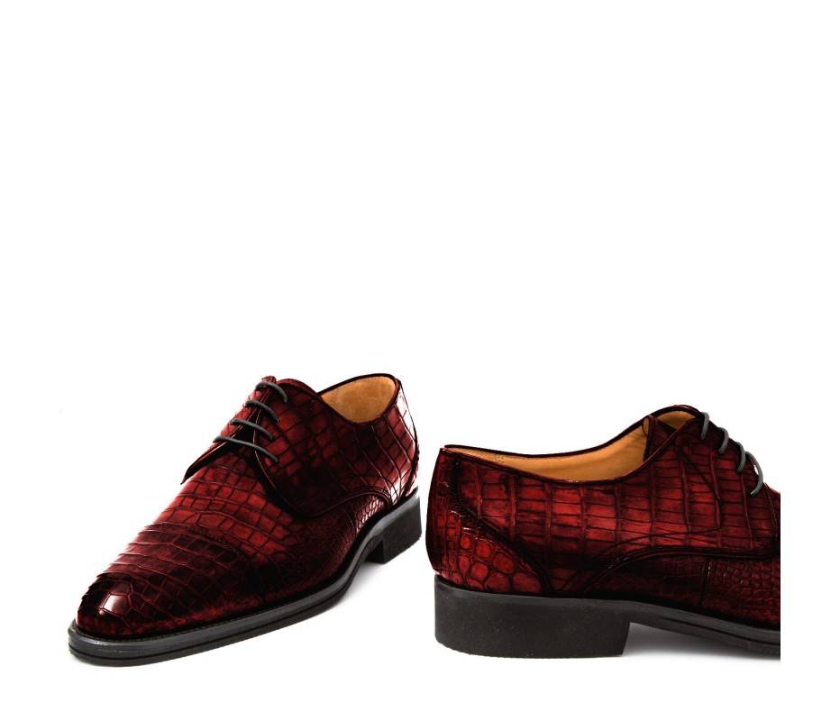 Pakerson DERBY FIRENZE ALLIGATORE BORDEAUX VINO Hotsell