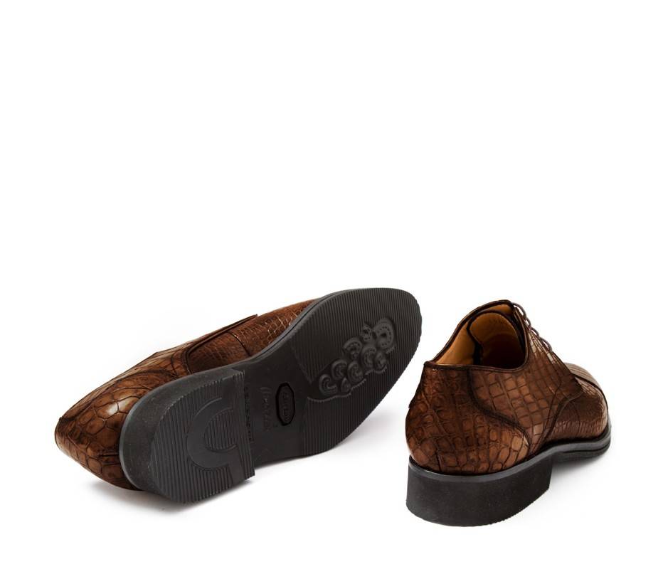 Pakerson DERBY FIRENZE ALLIGATORE MARRONE TIMBER Vendite Flash