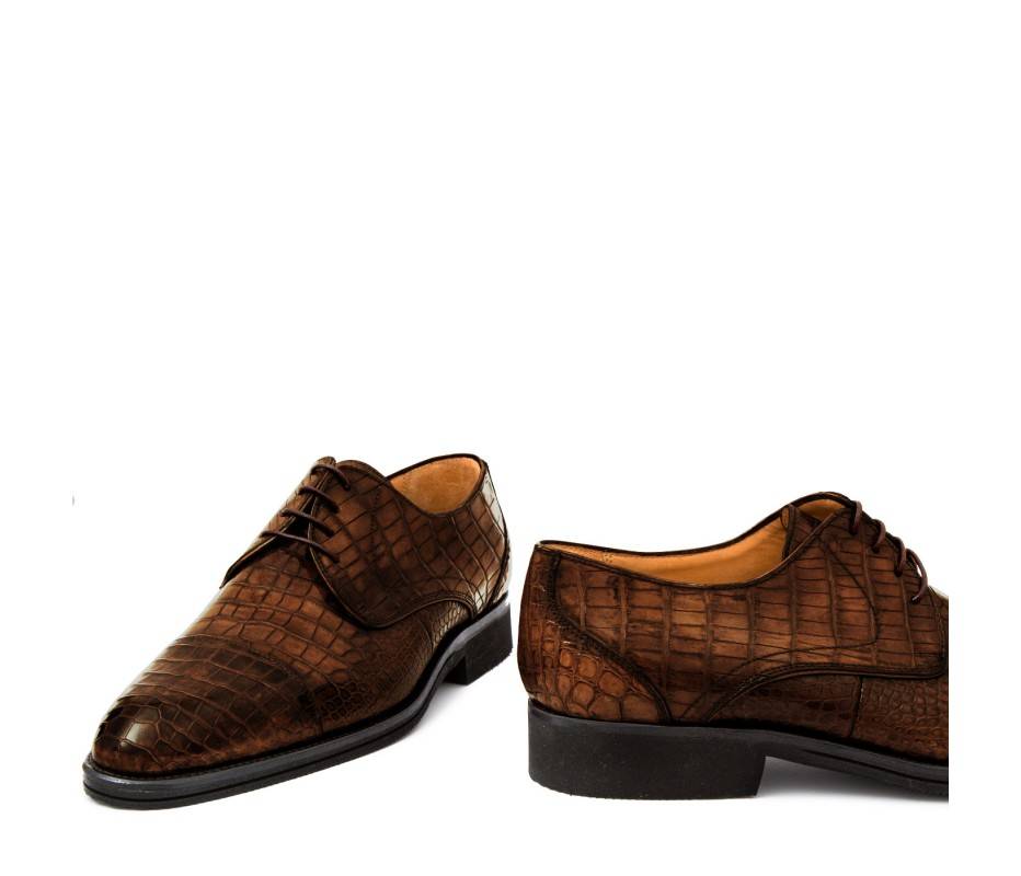 Pakerson DERBY FIRENZE ALLIGATORE MARRONE TIMBER Vendite Flash