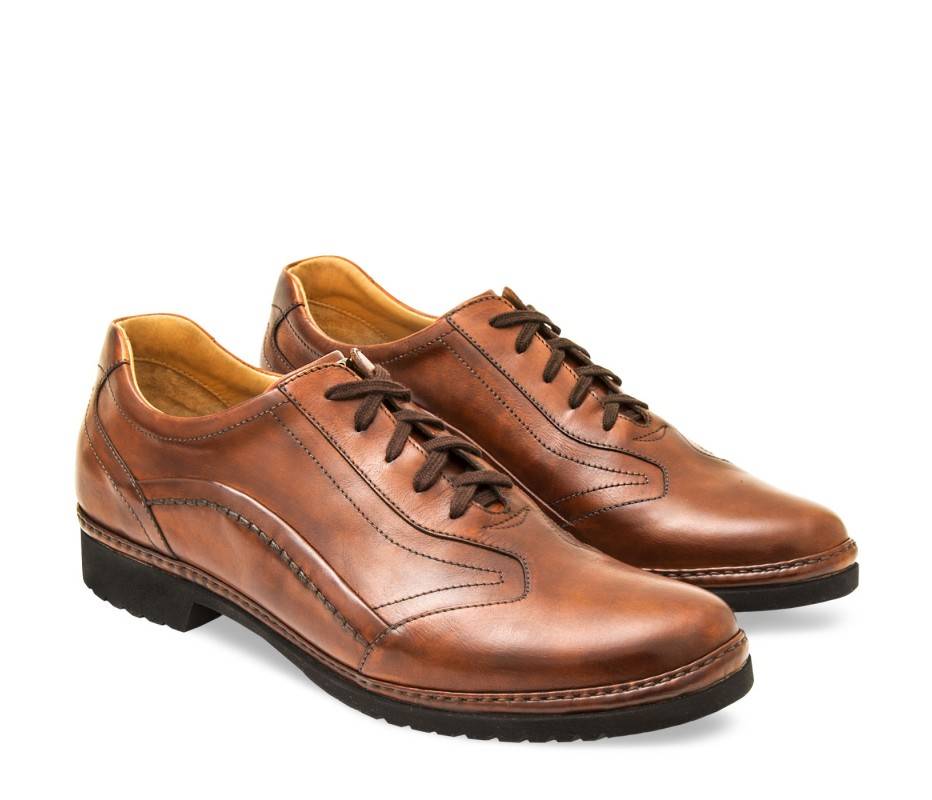 Pakerson DERBY PIENZA PELLE MARRONE TAN In Saldo