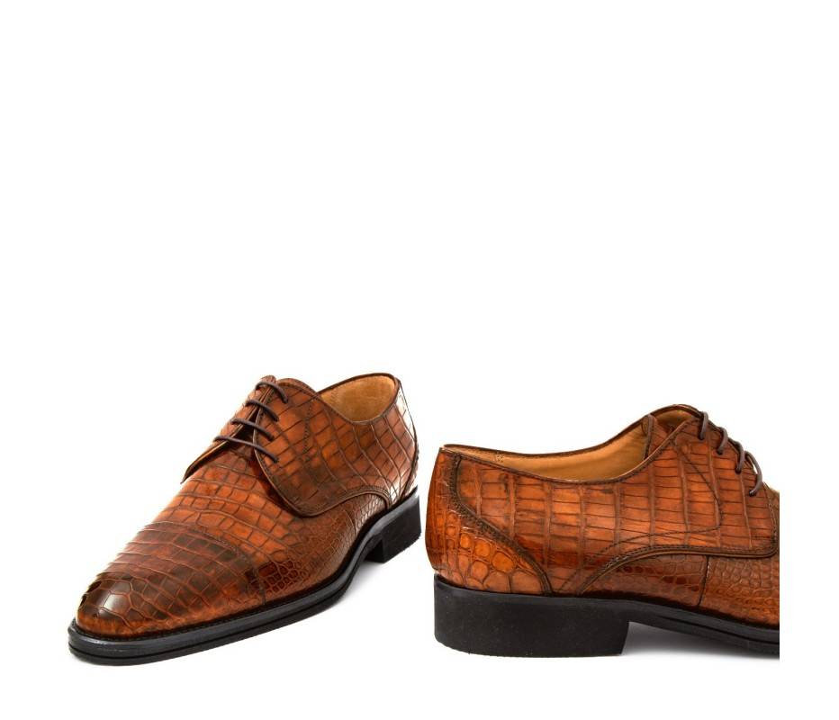 Pakerson DERBY FIRENZE ALLIGATORE MARRONE WOOD Moda
