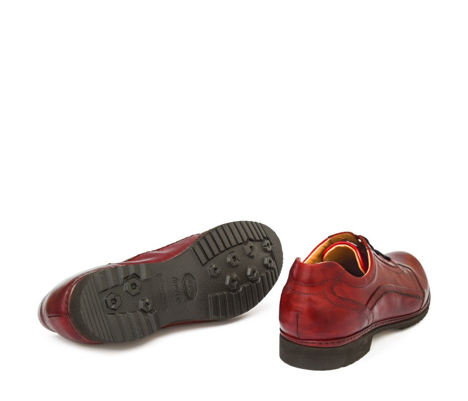 Pakerson DERBY PIENZA PELLE ROSSO BORDEAUX Latest fashion