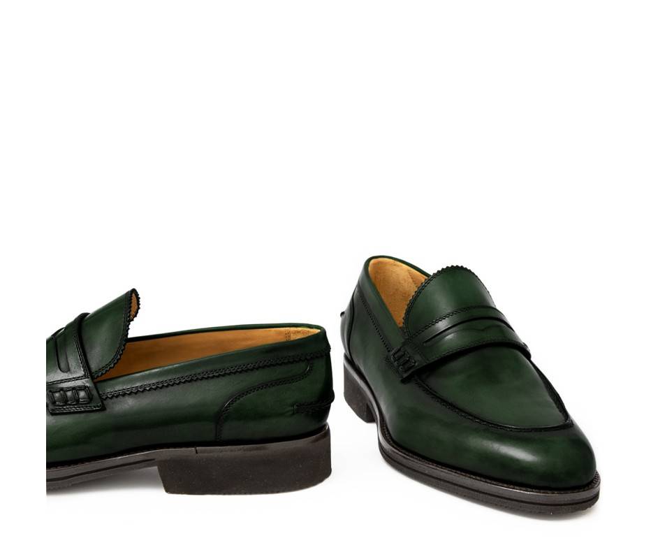 Pakerson MOCASSINO LUCCA PELLE VERDE TARTARUGA Promozione
