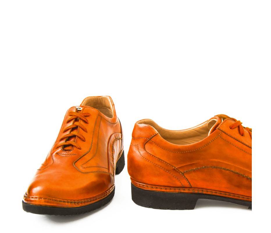 Pakerson DERBY PIENZA PELLE ARANCIO Spedizione Gratuita