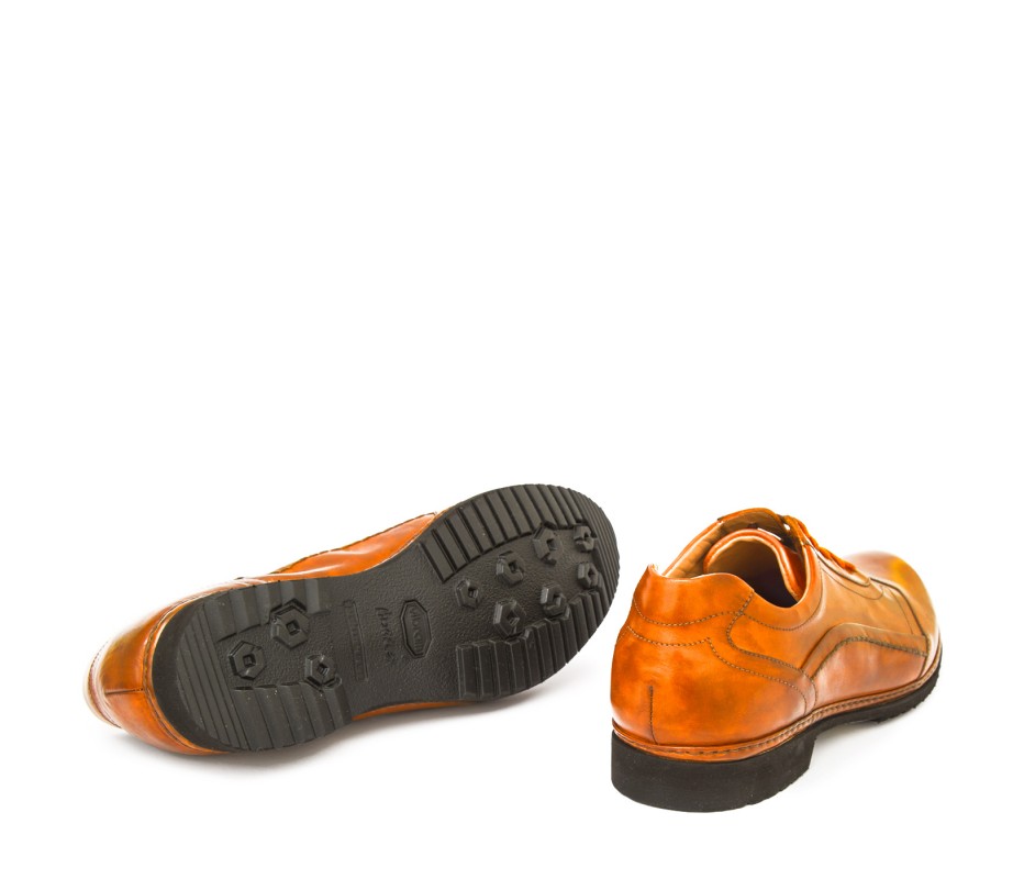 Pakerson DERBY PIENZA PELLE ARANCIO Spedizione Gratuita
