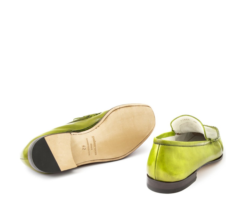 Pakerson MOCASSINO CERRETO PELLE VERDE PISTACCHIO Promozione Limitata