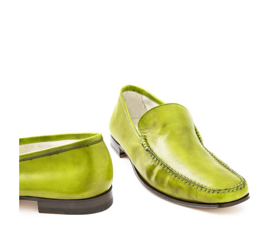 Pakerson MOCASSINO CERRETO PELLE VERDE PISTACCHIO Promozione Limitata