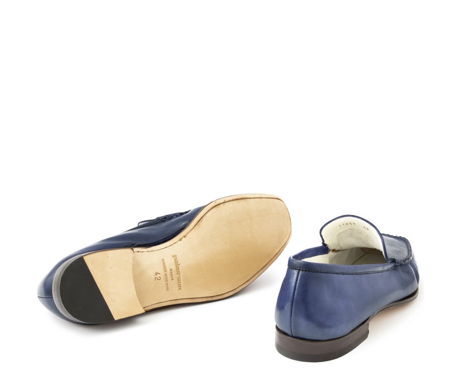 Pakerson MOCASSINO CERRETO PELLE BLU NAVY Prezzo Ridotto