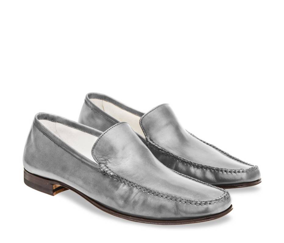 Pakerson MOCASSINO CERRETO PELLE GRIGIO SMOG Presa