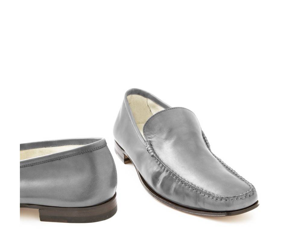Pakerson MOCASSINO CERRETO PELLE GRIGIO SMOG Presa