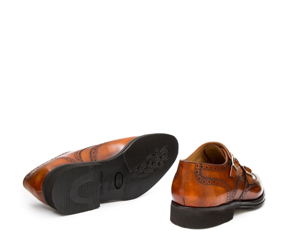 Pakerson DOPPIA FIBBIA SIENA PELLE MARRONE WOOD Offerte