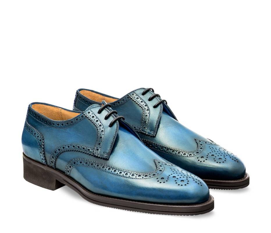 Pakerson DERBY PISA PELLE AZZURRO BAY Nuova