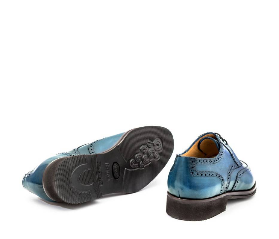 Pakerson DERBY PISA PELLE AZZURRO BAY Nuova
