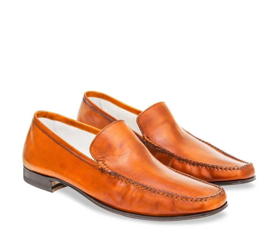 Pakerson MOCASSINO CERRETO PELLE ARANCIO Italia