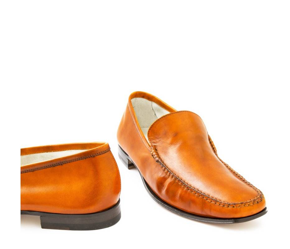 Pakerson MOCASSINO CERRETO PELLE ARANCIO Italia