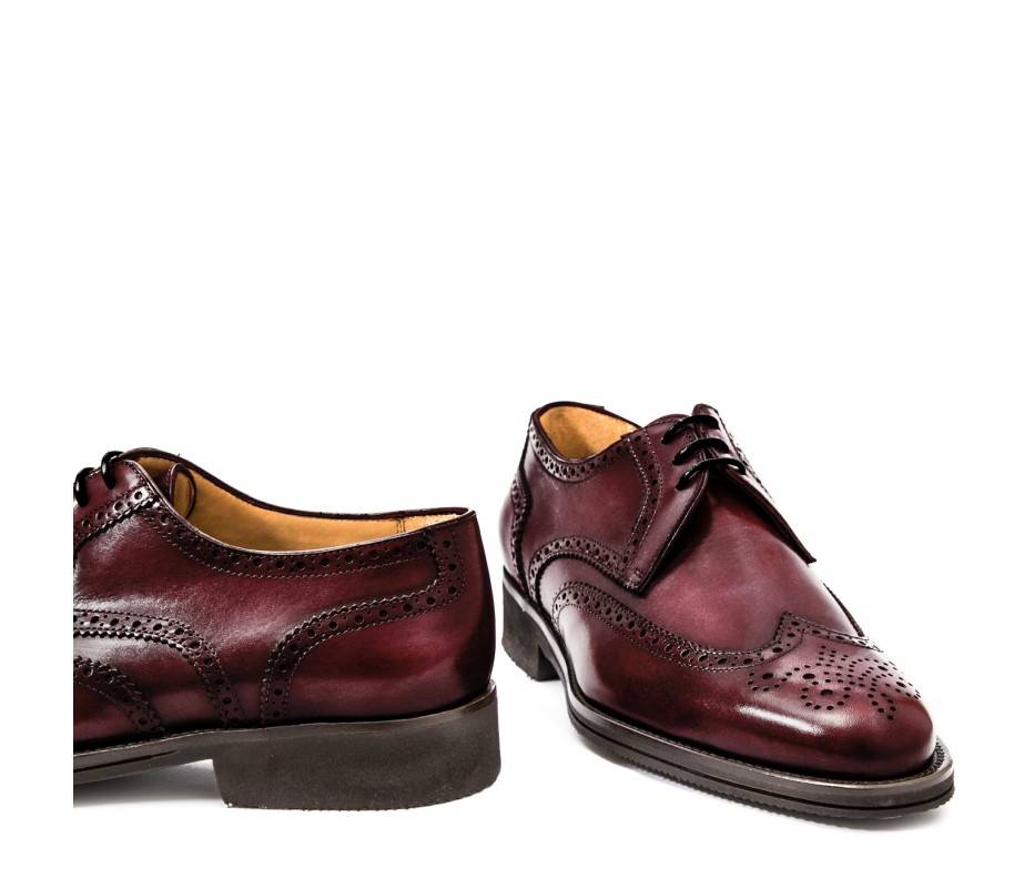Pakerson DERBY PISA PELLE BORDEAUX VINO Spedizione Gratuita