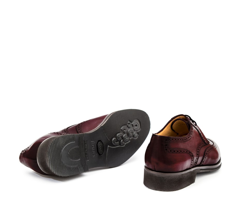 Pakerson DERBY PISA PELLE BORDEAUX VINO Spedizione Gratuita