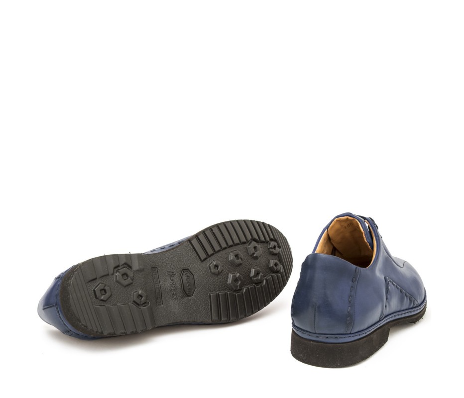 Pakerson DERBY BOLGHERI PELLE BLU NAVY Negozio
