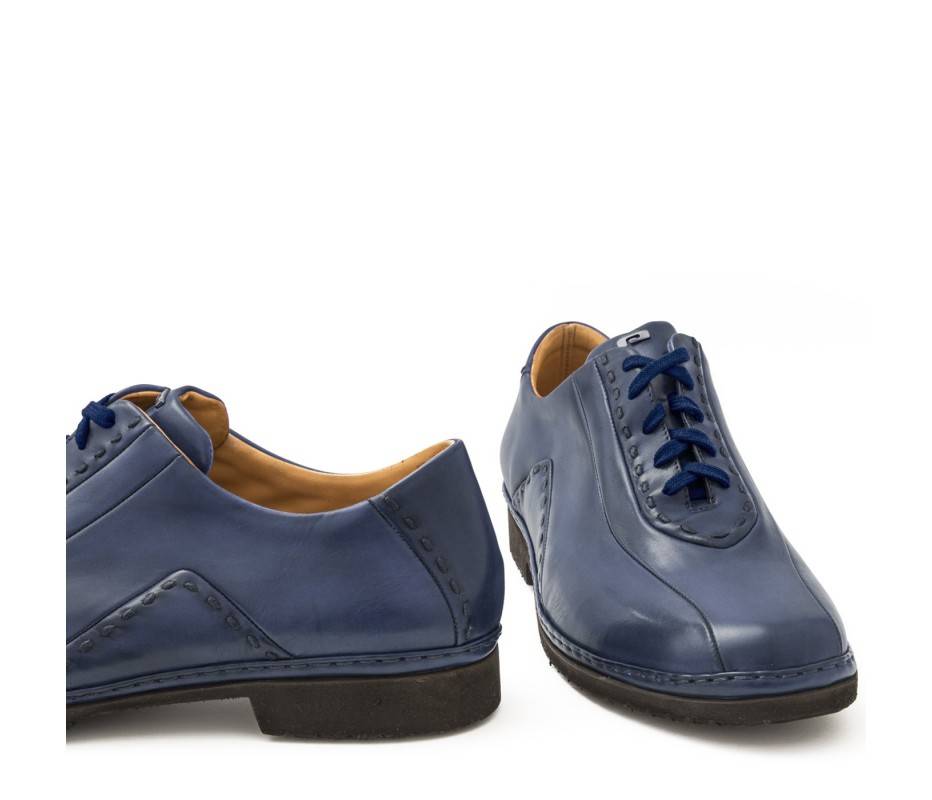 Pakerson DERBY BOLGHERI PELLE BLU NAVY Negozio