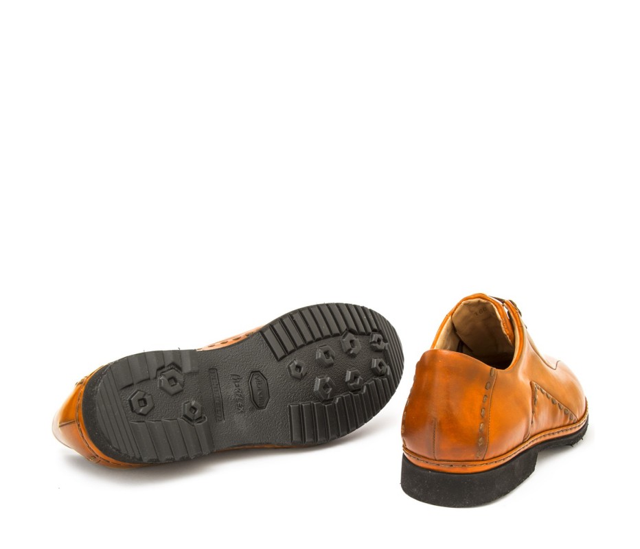 Pakerson DERBY BOLGHERI PELLE ARANCIO Negozi Online