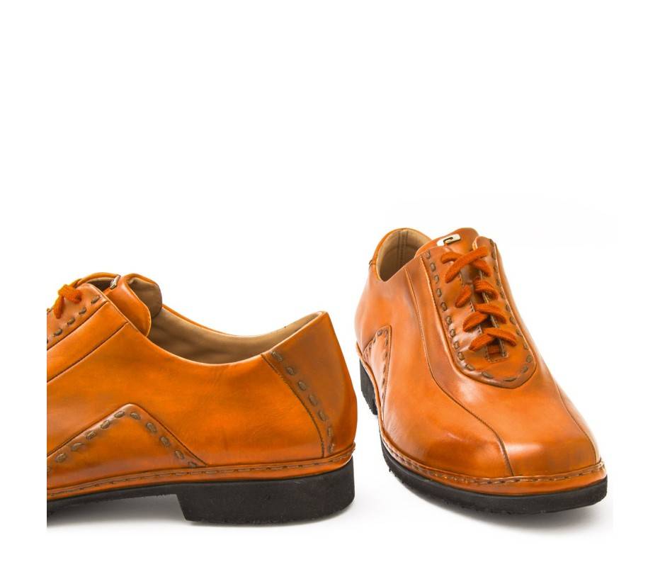 Pakerson DERBY BOLGHERI PELLE ARANCIO Negozi Online
