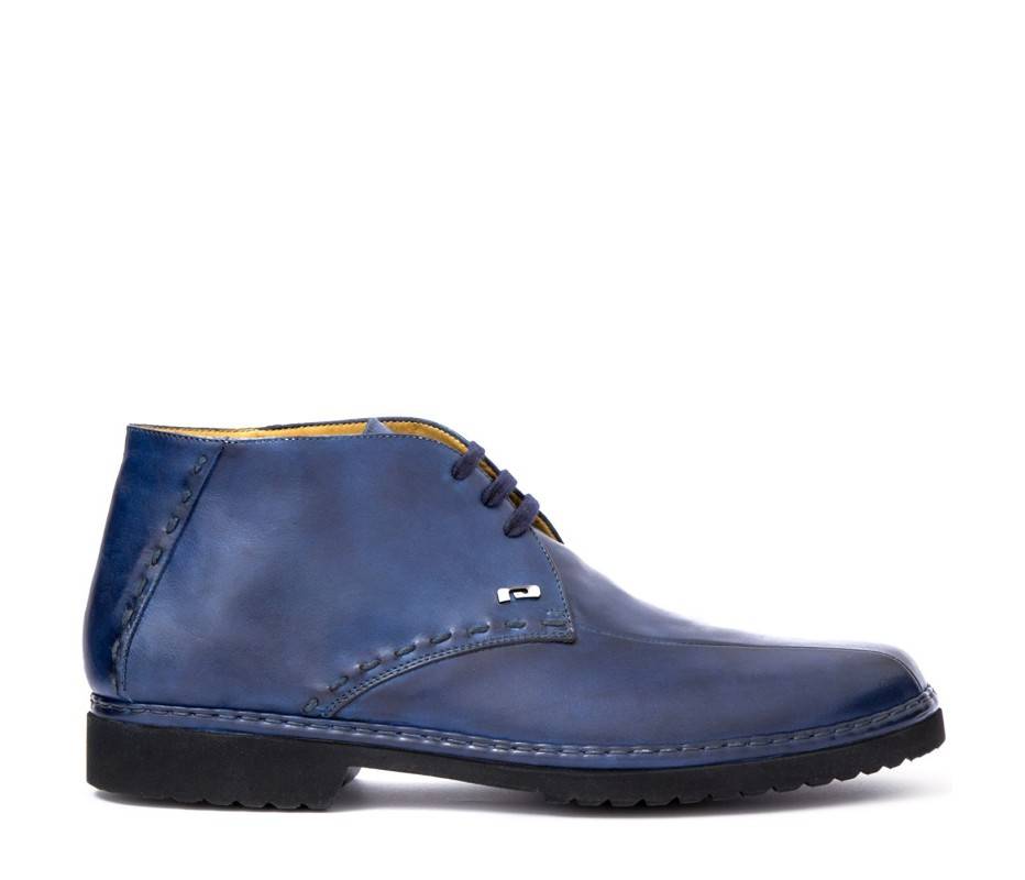 Pakerson POLACCHINO GREVE PELLE BLU NAVY Sottocosto