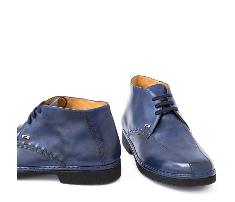 Pakerson POLACCHINO GREVE PELLE BLU NAVY Sottocosto