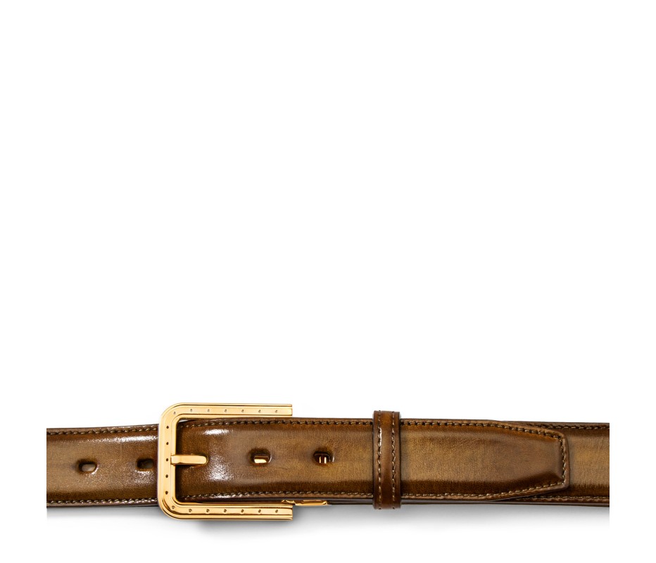 Pakerson FIBBIA RIPA PELLE MARRONE TIMBER Presa