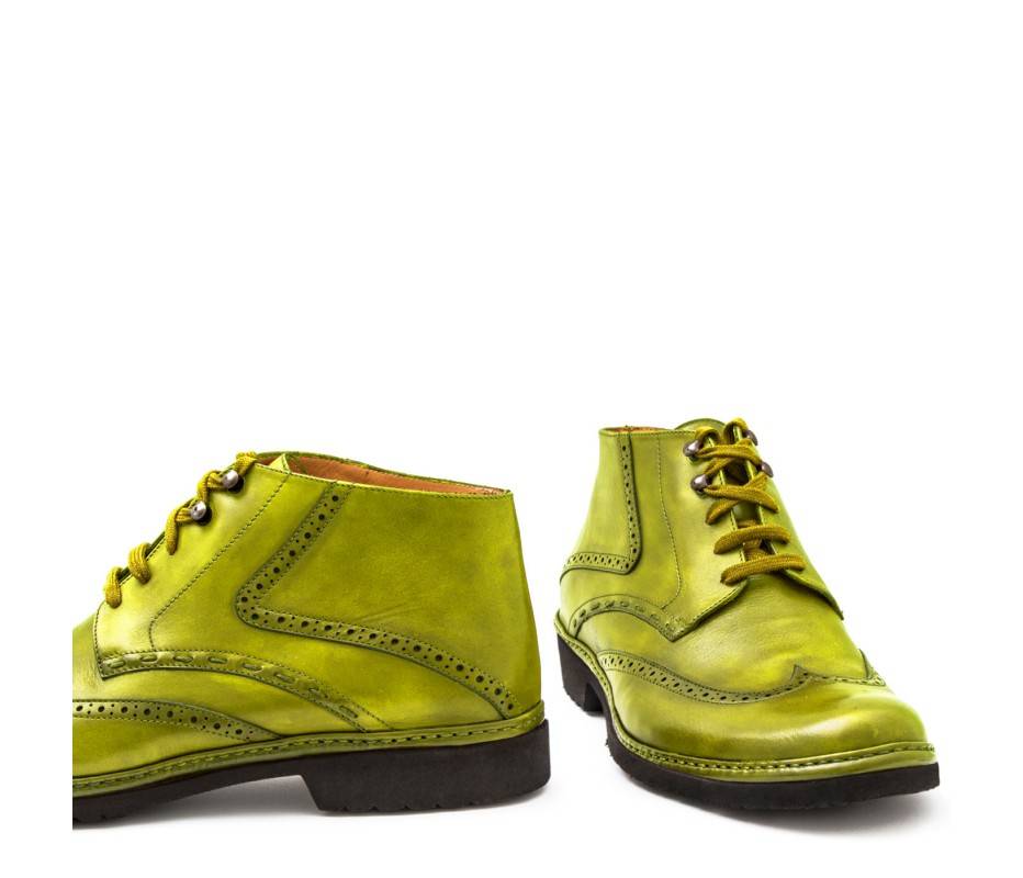 Pakerson POLACCHINO CERTALDO PELLE VERDE PISTACCHIO In Linea