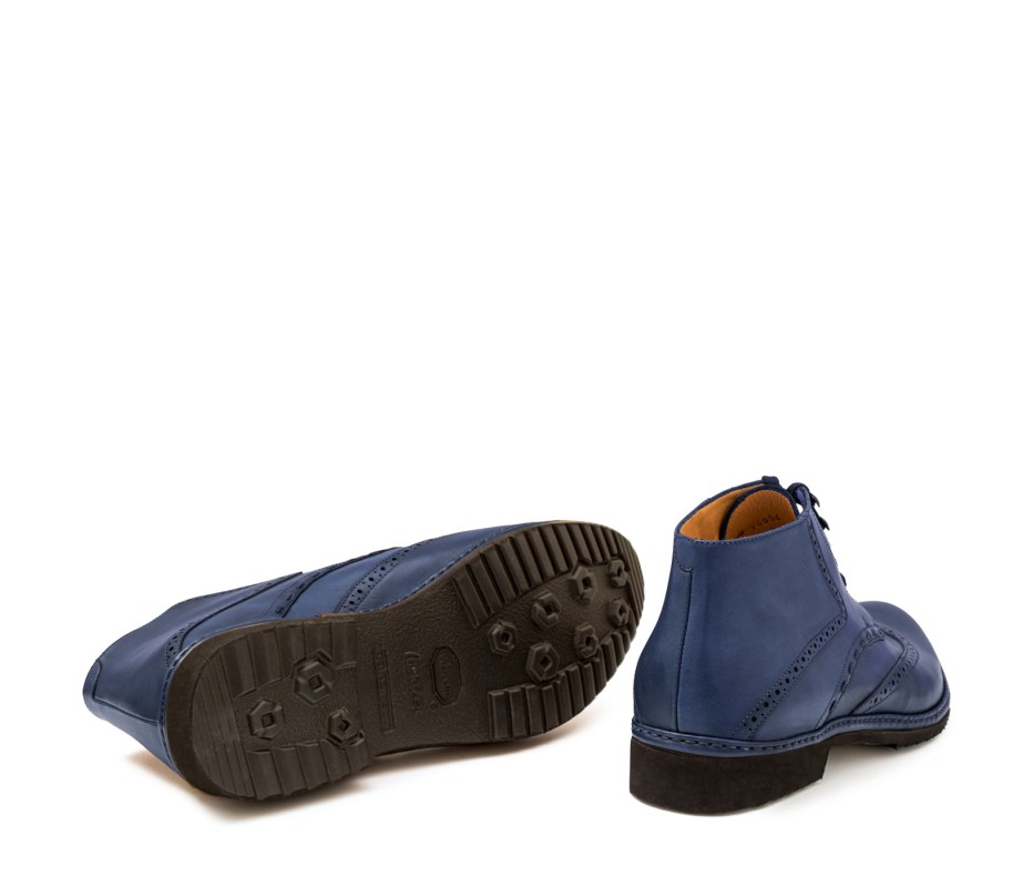 Pakerson POLACCHINO CERTALDO PELLE BLU NAVY Latest stili