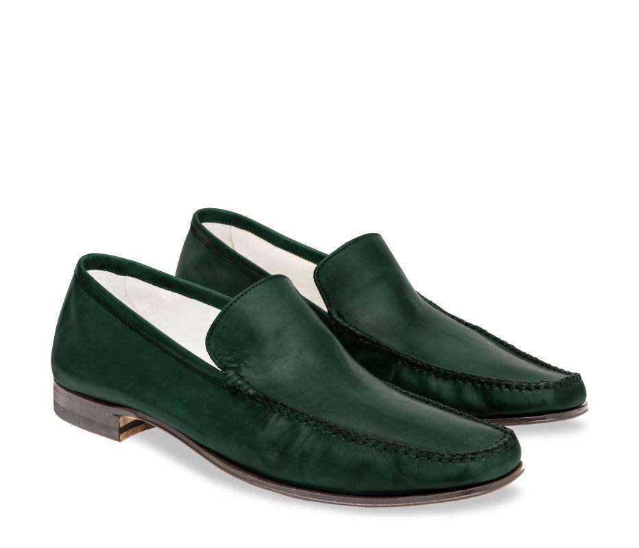 Pakerson MOCASSINO CERRETO PELLE VERDE INTENSO Offerta