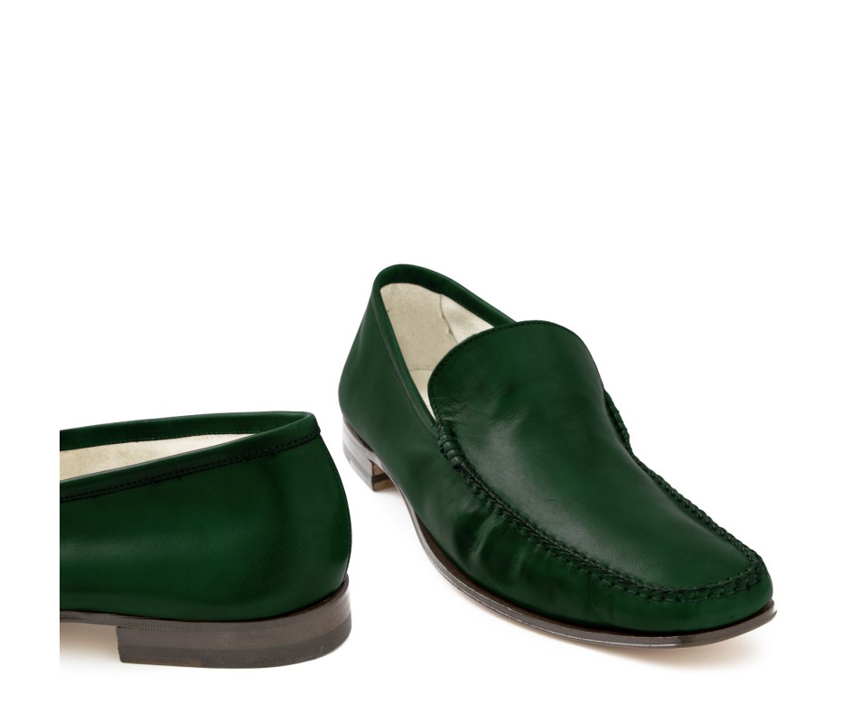 Pakerson MOCASSINO CERRETO PELLE VERDE INTENSO Offerta
