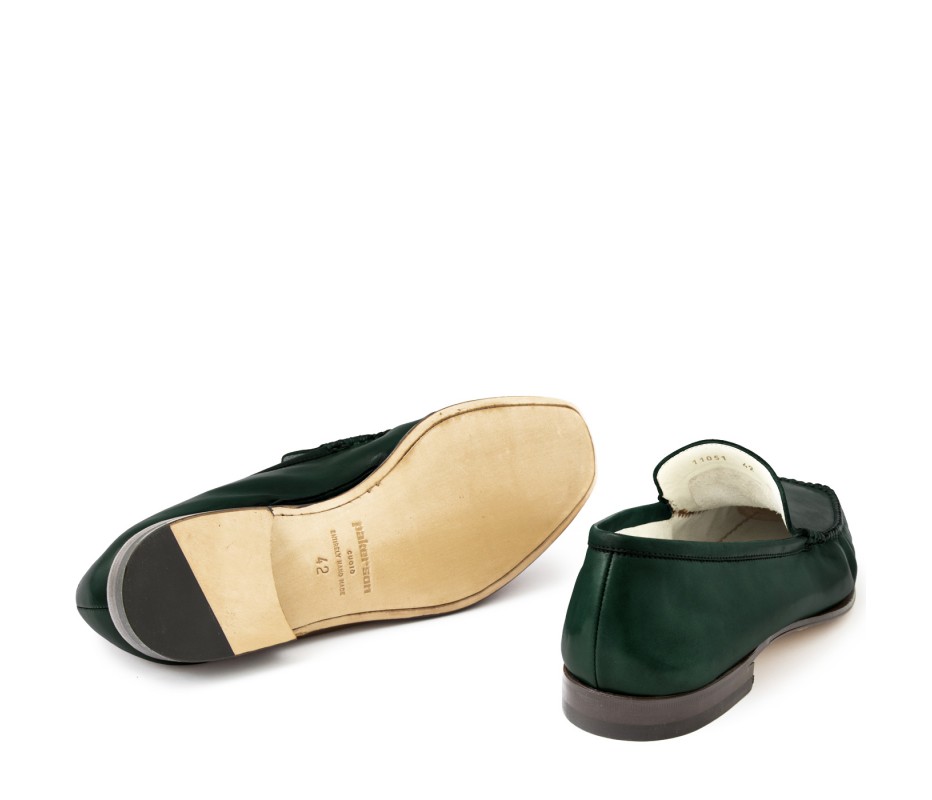 Pakerson MOCASSINO CERRETO PELLE VERDE INTENSO Offerta