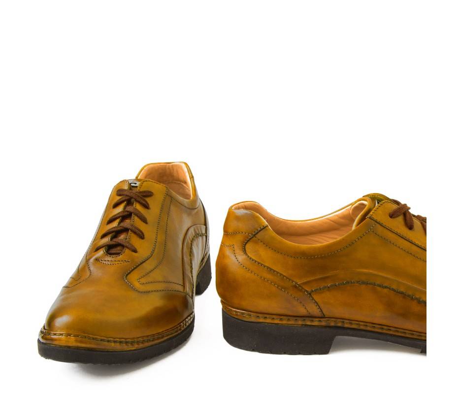 Pakerson DERBY PIENZA PELLE GIALLO SENAPE Outlet