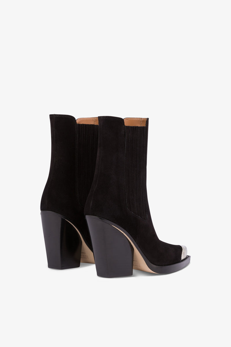 Paris Texas DALLAS EMBELLISHED TOE ANKLE BOOT Nuova