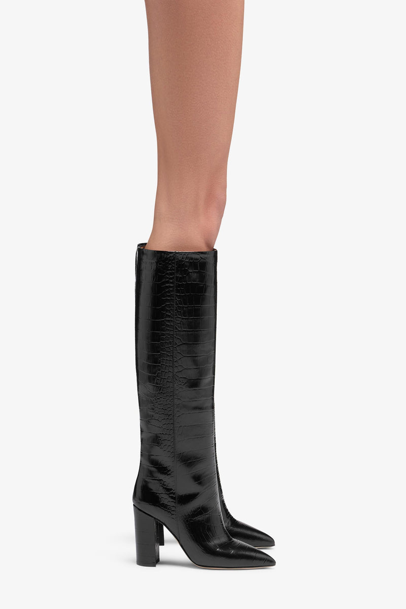 Paris Texas Block Heel Boot In Vendita