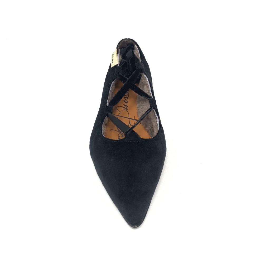 Passion Blanche Brigitte Velluto Nero + Montone Moda