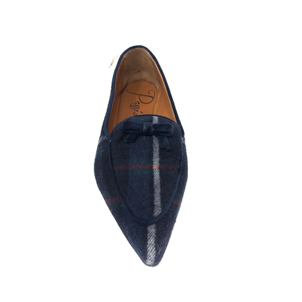 Passion Blanche Grace Lana Tartan Blu 2025