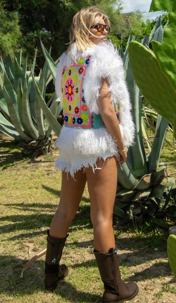 Passion Blanche GILET INDIA MONGOLIA BIANCA Moda