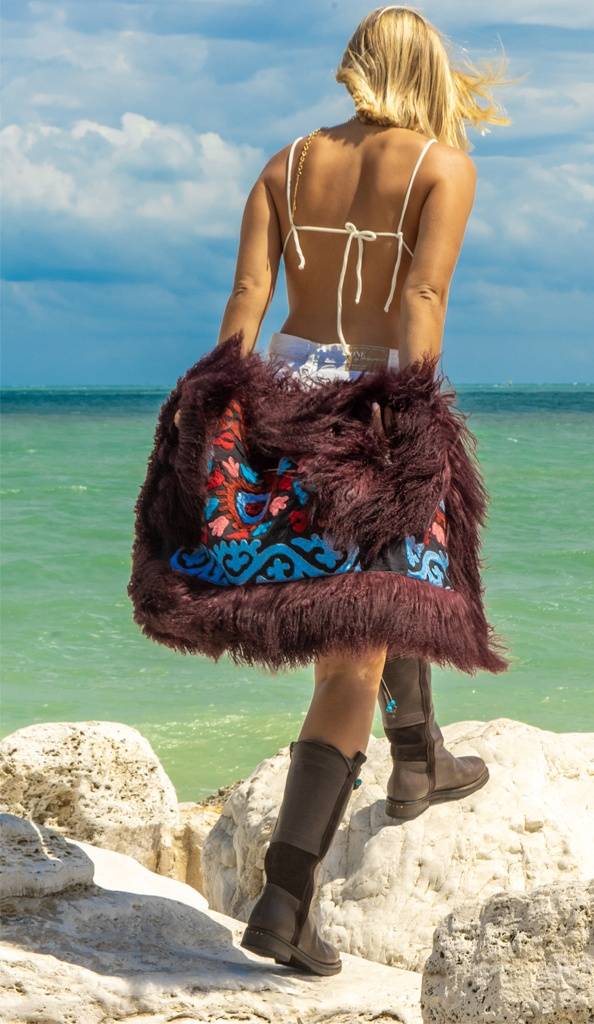 Passion Blanche GILET INDIA MONGOLIA BORDEAUX Italia