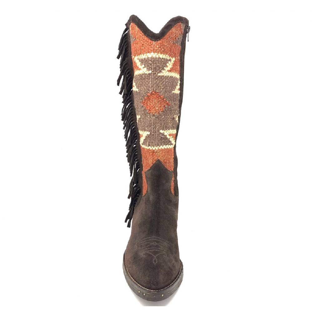 Passion Blanche Texano crosta t.moro e kilim Suola cuoio Sottocosto